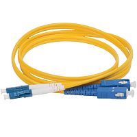 картинка Патч-корд оптический (optic patch cord) SC/UPC-LC/UPC SM 9/125мкм одномодовый (duplex) 3 метра от магазина Интерком-НН
