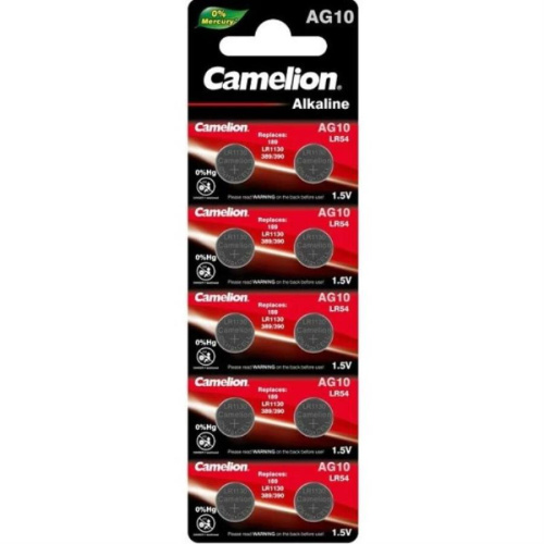 картинка Camelion AG10-BP10 (389/LR1130/LR54) батарейка для часов, 10 шт от магазина Интерком-НН