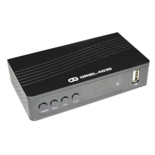 картинка Oriel 403D Ресивер DVB-T2/C приставка для приема цифрового телевизионного сигнала  от магазина Интерком-НН