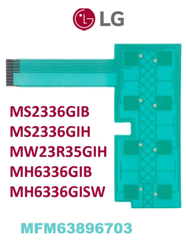 изображение LG MFM63896703 Сенсорная панель управления микроволновой печи СВЧ MS2336GI, MH-6336GI, MW23R35GI магазин Компании Интерком-НН картинка LG MFM63896703 Сенсорная панель управления микроволновой печи СВЧ MS2336GI, MH-6336GI, MW23R35GI от магазина Интерком-НН