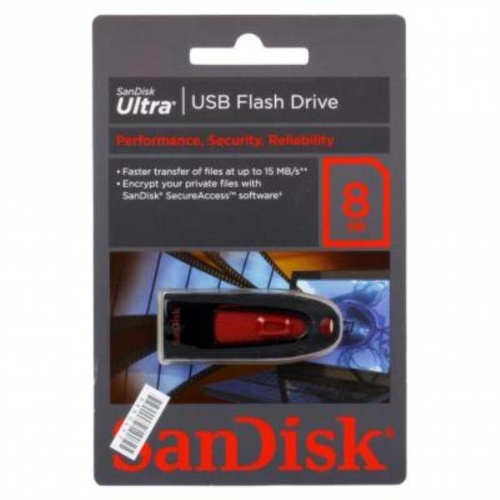 изображение Память USB 8Gb SanDisk Ultra CZ45 черный+красный магазин Компании Интерком-НН картинка Память USB 8Gb SanDisk Ultra CZ45 черный+красный от магазина Интерком-НН