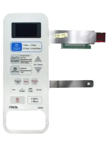 картинка Samsung DE34-00263A Сенсорная панель управления для микроволновой печи (СВЧ) GE83ZR, белая от магазина Интерком-НН фото 2