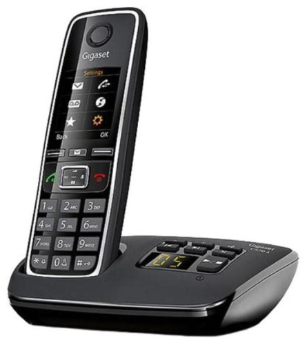 изображение Р/Телефон Dect Gigaset C530A RUS черный автооветчик АОН магазин Компании Интерком-НН картинка Р/Телефон Dect Gigaset C530A RUS черный автооветчик АОН от магазина Интерком-НН