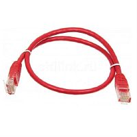 картинка Патч-корд UTP cat. 5e 1м ВС, LSZH (красный) неэкранированный, литой коннектор Technolink от магазина Интерком-НН
